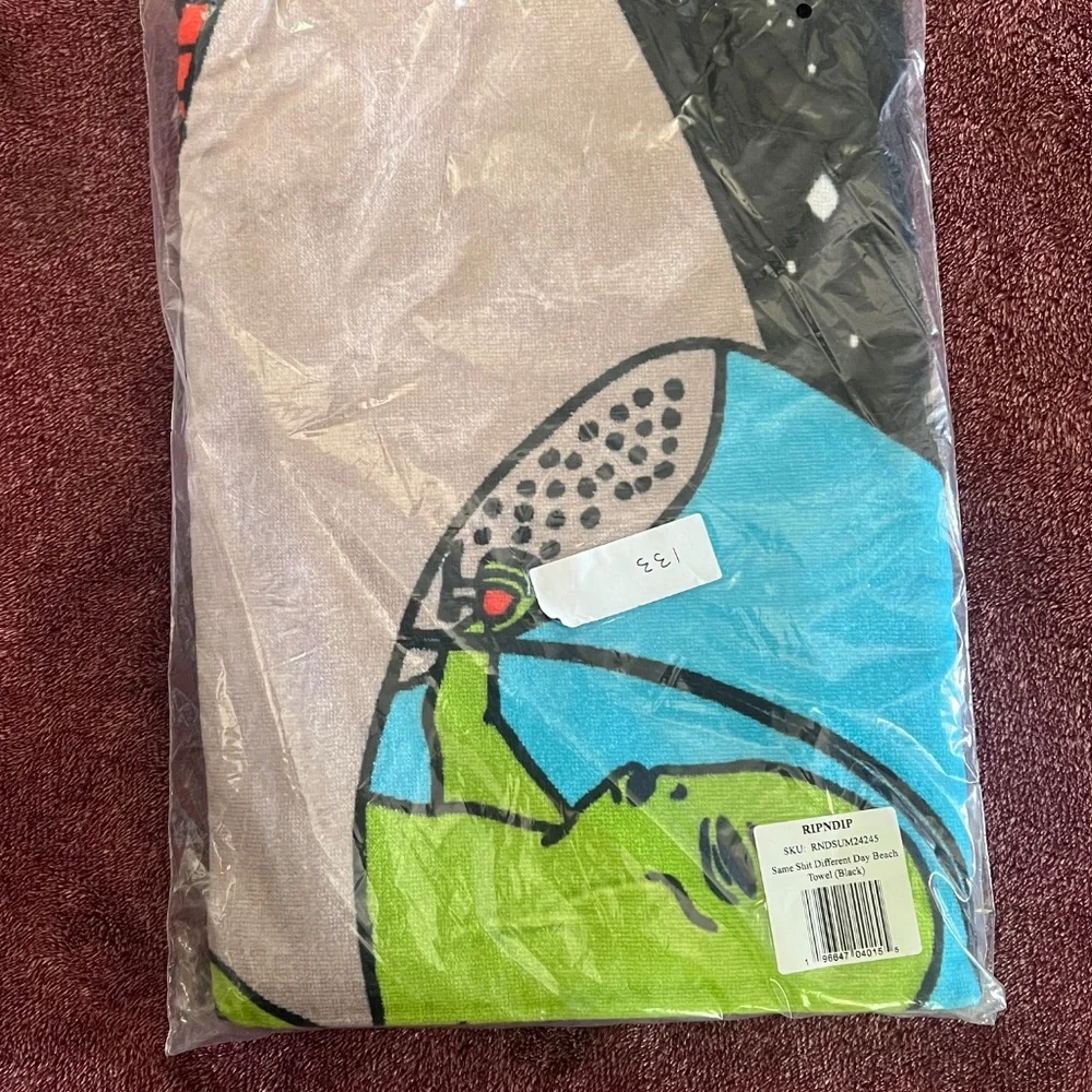 ripndip Same Sht Different Day Beach Towel
